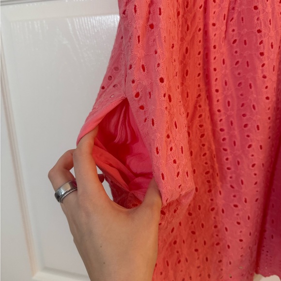 Pink Eyelet Ruffle romper - Picture 6 of 6